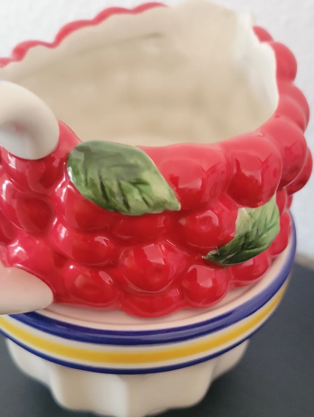Vintage Department 56 Cherries Sugar & Creamer Set Life Is a Bowl Of Cherries